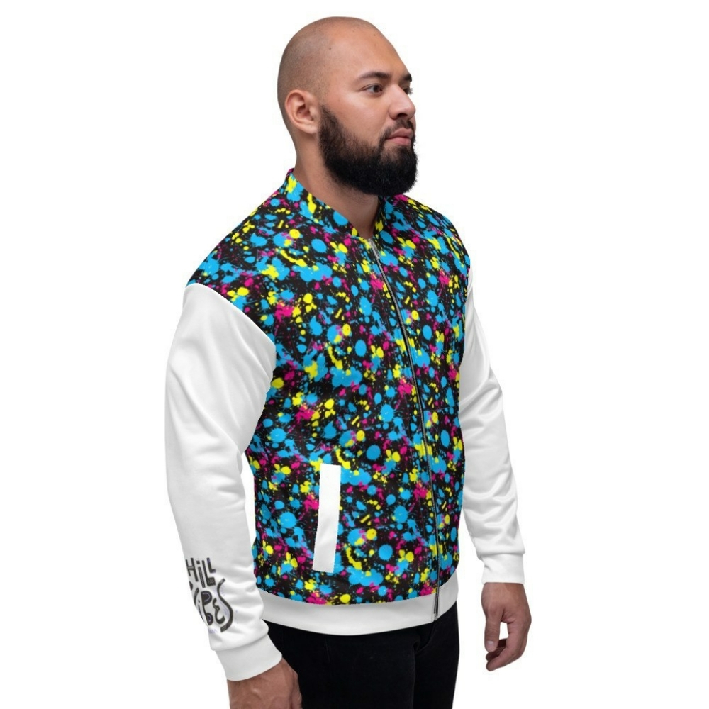 Splatter Back Unisex Bomber Jacket